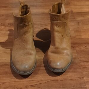 Franco Sarto Tan Ankle Boots